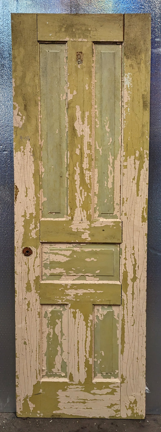 2 available 24"x77.5" Antique Vintage Old Reclaimed Salvaged Victorian Pantry Wood Wooden Doors 5 Panels