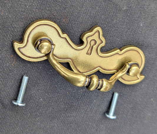 2 available Vintage Old NOS "Amerock" Brass Dresser Drawer Cabinet Furniture Pull Handle BP-281-BB