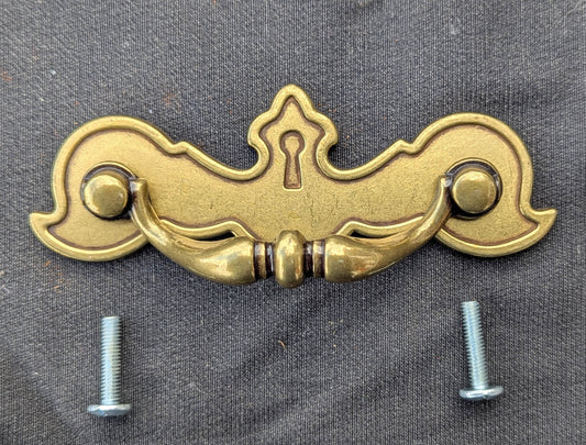 2 available Vintage Old NOS "Amerock" Brass Dresser Drawer Cabinet Furniture Pull Handle BP-281-BB