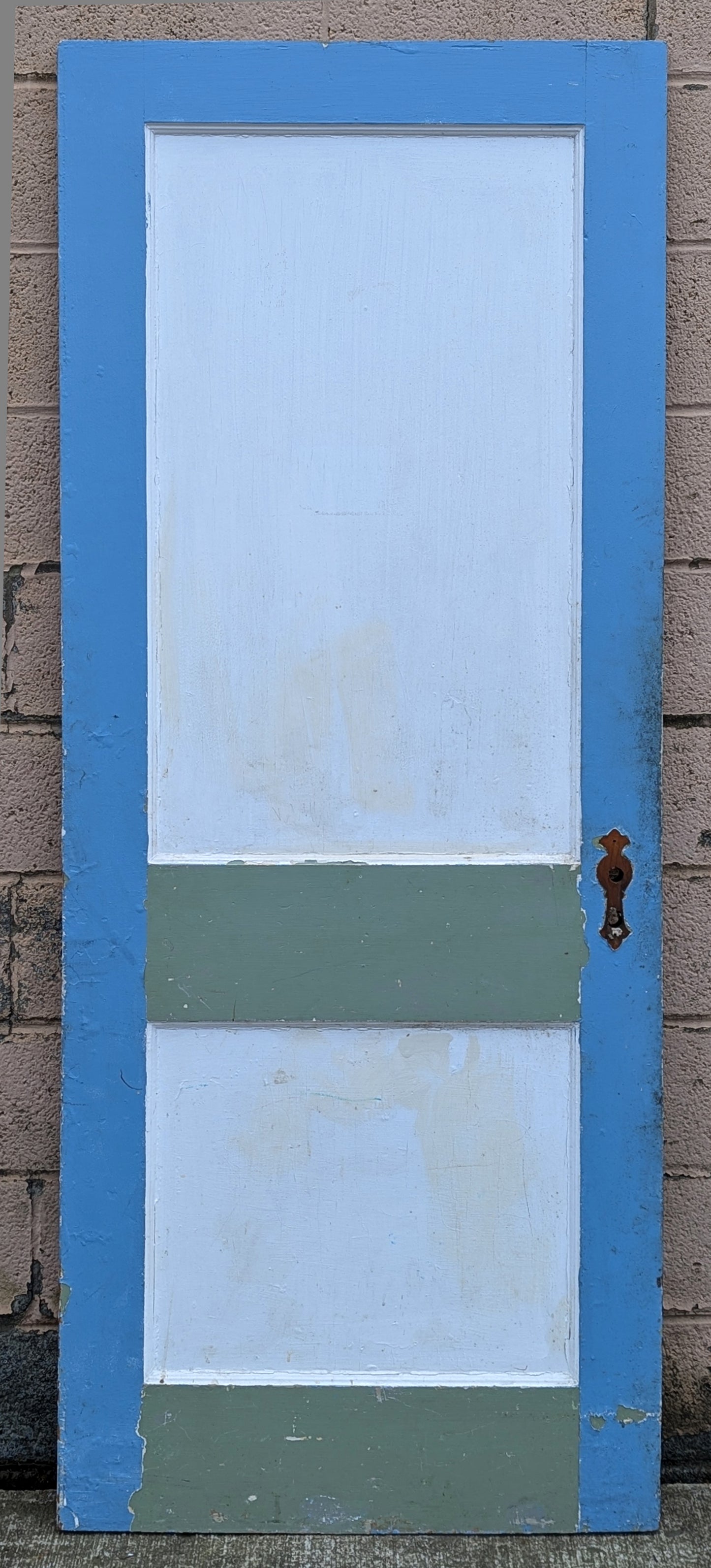 30"x77" Antique Vintage Old Reclaimed Salvaged Interior SOLID Wood Wooden Doors 2 Panels