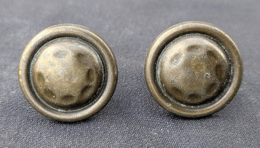 Pair Vintage Old Metal Dresser Desk Drawer Cabinet Furniture Knob Pull Handle