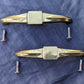 4 available Pair Antique Vintage Old Art Deco "Bassick-Sack" Brass Dresser Desk Chest Drawer Furniture Cabinet Door Pulls Handles