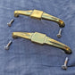 4 available Pair Antique Vintage Old Art Deco "Bassick-Sack" Brass Dresser Desk Chest Drawer Furniture Cabinet Door Pulls Handles