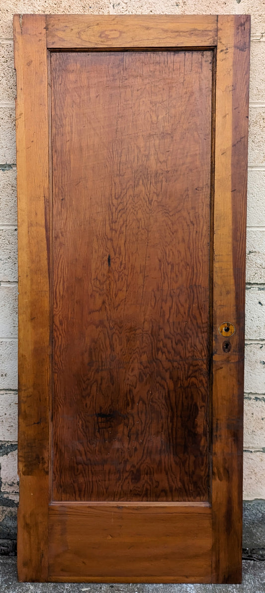 30"x78" Antique Vintage Old Reclaimed Salvaged SOLID Wood Wooden Interior Door Single Panel