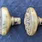 2 Pairs available Antique Vintage Old Salvaged Reclaimed Victorian Oval SOLID Cast Brass Doorknob Door Knobs