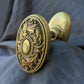 2 Pairs available Antique Vintage Old Salvaged Reclaimed Victorian Oval SOLID Cast Brass Doorknob Door Knobs