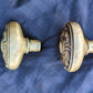 2 Pairs available Antique Vintage Old Salvaged Reclaimed Victorian Oval SOLID Cast Brass Doorknob Door Knobs