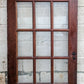 32"x78" Antique Vintage Old Reclaimed Salvaged Wood Wooden Exterior French Door Window Wavy Glass