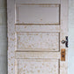 32"x81.5" Antique Vintage Old Reclaimed Salvaged SOLID Wood Wooden Interior Door 5 Panels