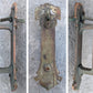 2 available Antique Vintage Old Salvaged Reclaimed "Corbin" Exterior Entry Entrance Door Set SOLID Brass Handle Pull Knob Plate Lock Lockset