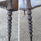 Antique Vintage Old Victorian Walnut SOLID Wood Wooden Claw Talon Glass Ball Side End Accent Foyer Sofa Table