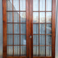 62"x85" Pair Antique Vintage Old Reclaimed Salvaged French Double Wood Interior Doors Windows Glass