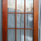 62"x85" Pair Antique Vintage Old Reclaimed Salvaged French Double Wood Interior Doors Windows Glass