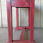 Red Vintage Antique Old Solid Hard Wood Wooden Rectangular Bench Table Chair Foot Stool Plant Stand Side Accent Chair Seat Ottoman