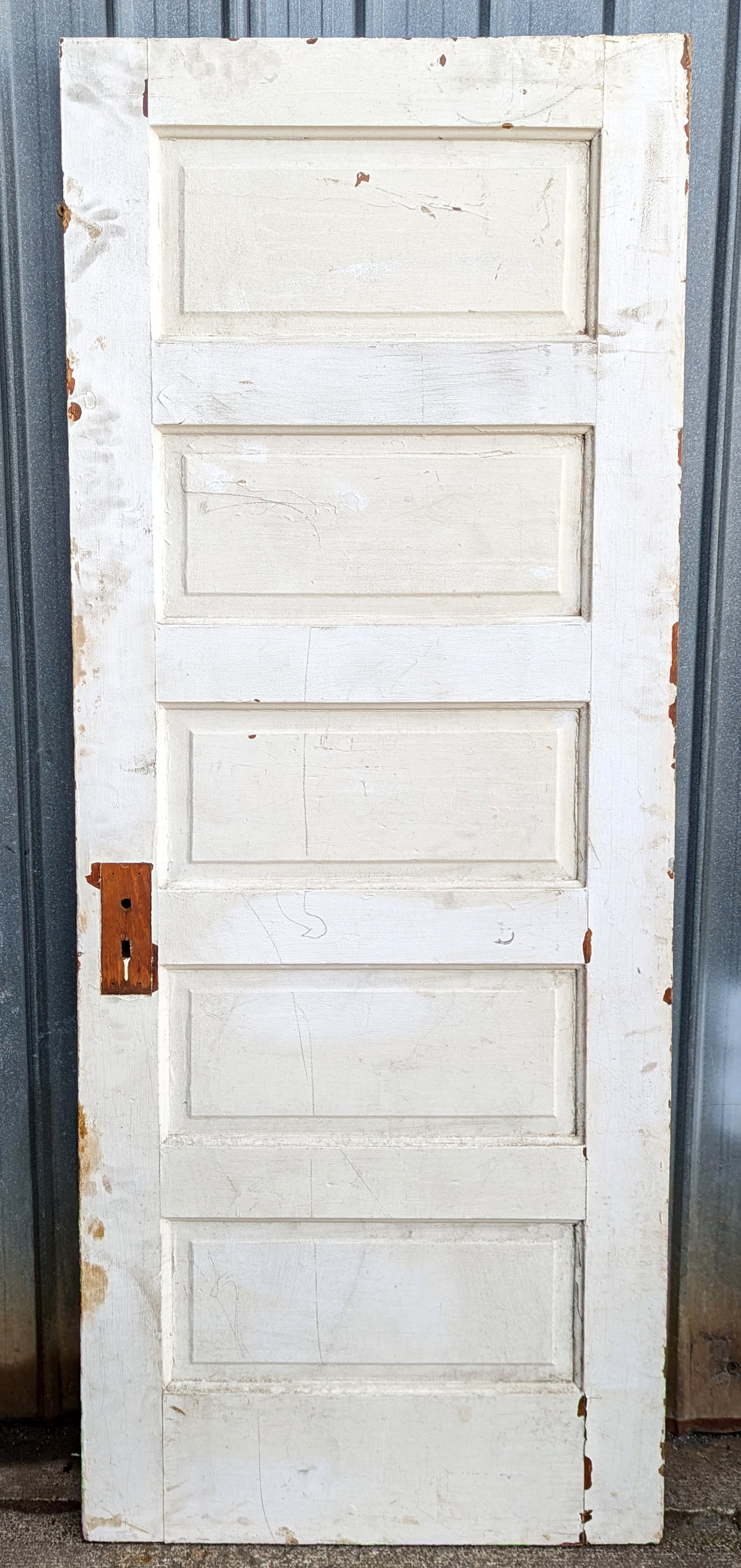 3 available 30"x76" Antique Vintage Old Reclaimed Salvaged Interior Wood Wooden Doors 5 Panels