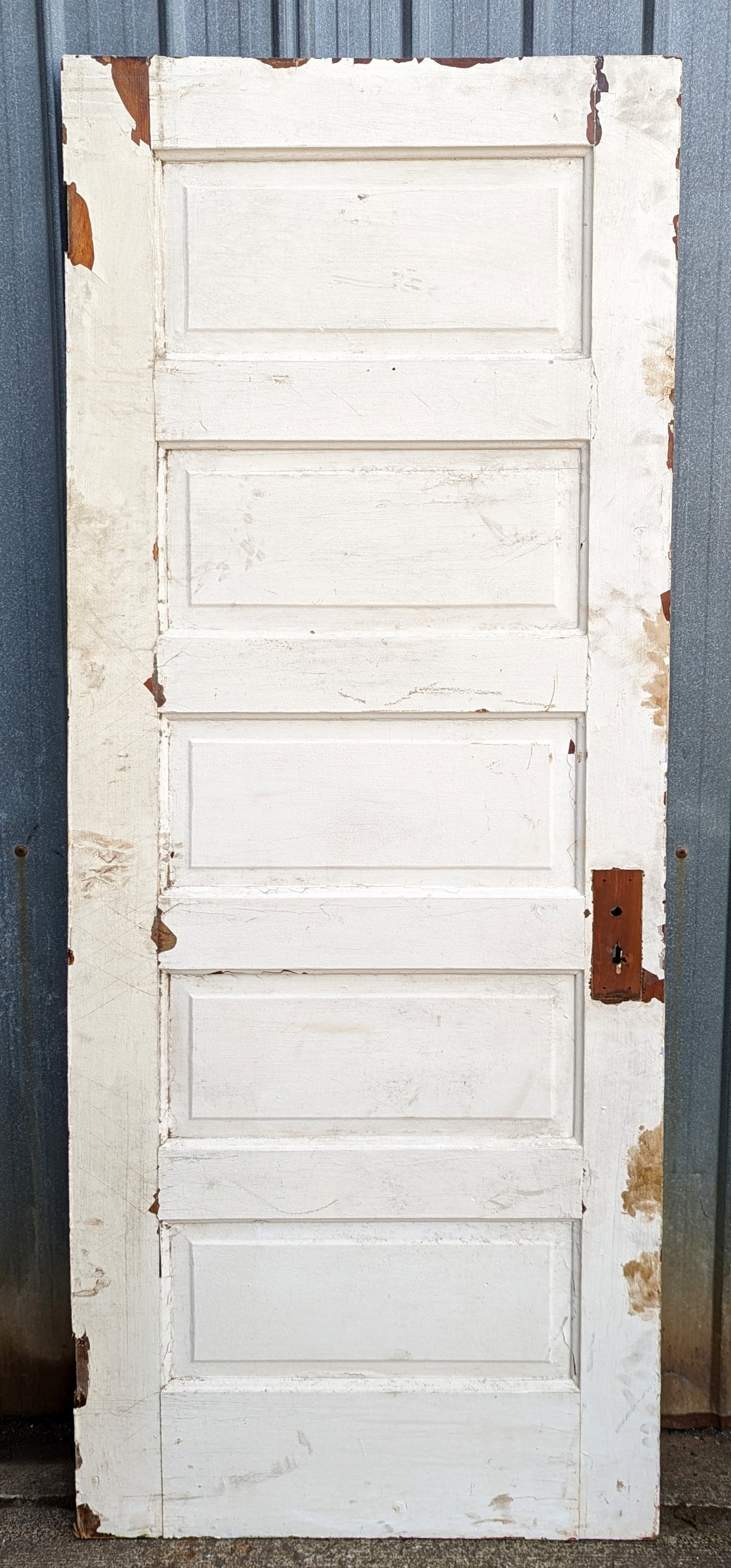 3 available 30"x76" Antique Vintage Old Reclaimed Salvaged Interior Wood Wooden Doors 5 Panels