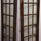 29"x78" Antique Vintage Old Reclaimed Salvaged Wood Wooden Exterior French Door Window Wavy Glass