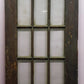 30"x83"x1.75" Antique Vintage Old Reclaimed Salvaged Wooden Exterior French Door Window Beveled Glass