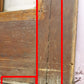 30"x83"x1.75" Antique Vintage Old Reclaimed Salvaged Wooden Exterior French Door Window Beveled Glass