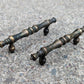 2 available Pairs Vintage Old Antique Brass Bar Dresser Drawer Pull Cabinet Door Handle