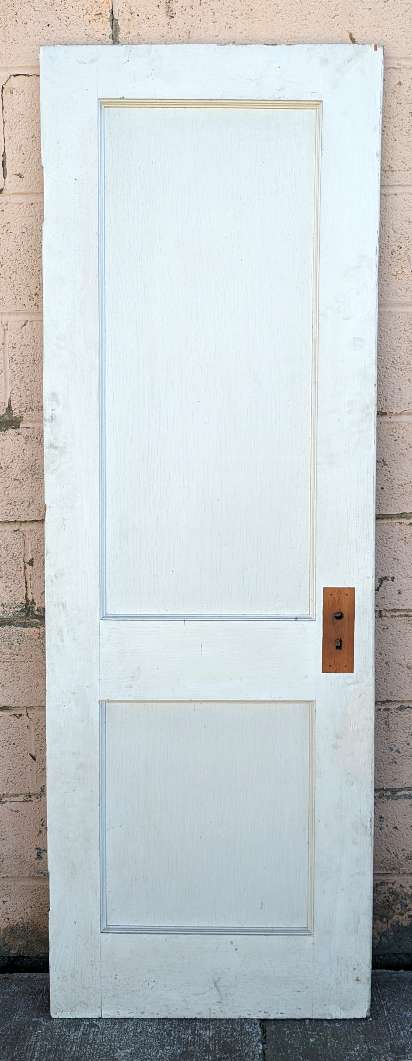 24"x76.5" Antique Vintage Old Reclaimed Salvaged Interior SOLID Wood Wooden Closet Pantry Door 2 Panels