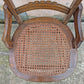 Antique Vintage Old Gothic Victorian SOLID Walnut Wood Wooden Side Dining Accent Chair Caned Seat