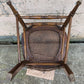 Antique Vintage Old Gothic Victorian SOLID Walnut Wood Wooden Side Dining Accent Chair Caned Seat