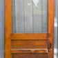 32"x79.5" Antique Vintage Old Reclaimed Salvaged SOLID Wood Wooden Entry Door 3 Panels Glass