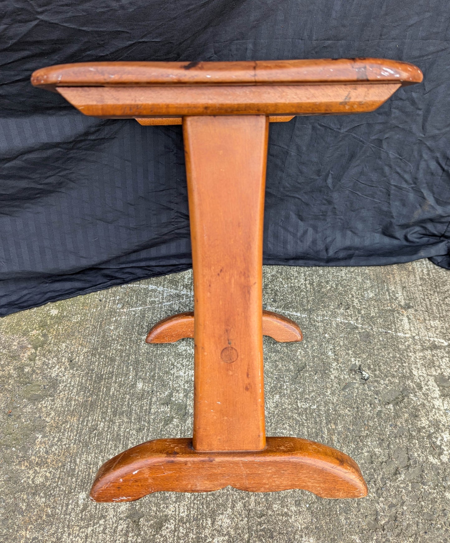 Antique Vintage Old SOLID Hard Wood Wooden Side End Coffee Sofa Accent Table Stand