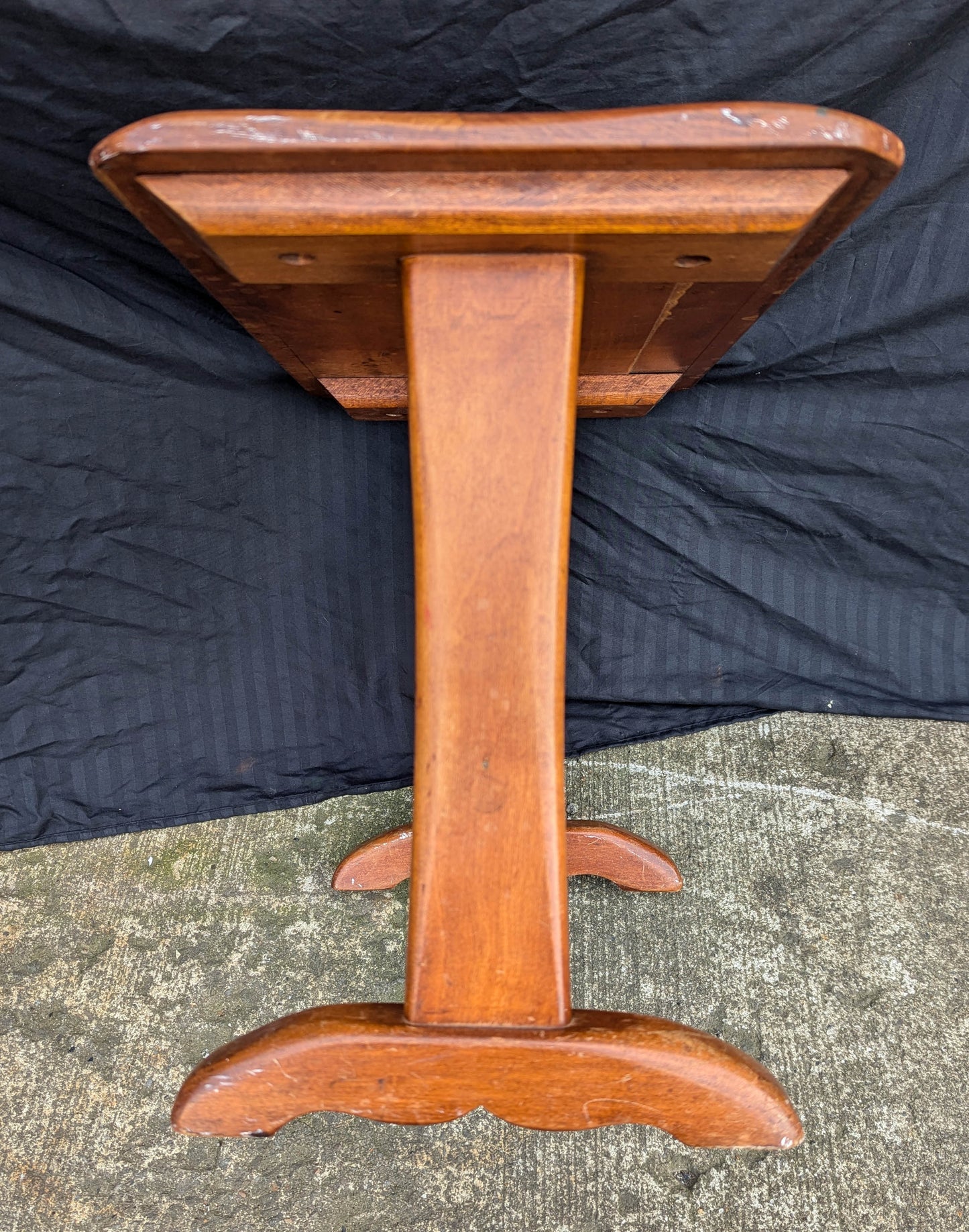 Antique Vintage Old SOLID Hard Wood Wooden Side End Coffee Sofa Accent Table Stand