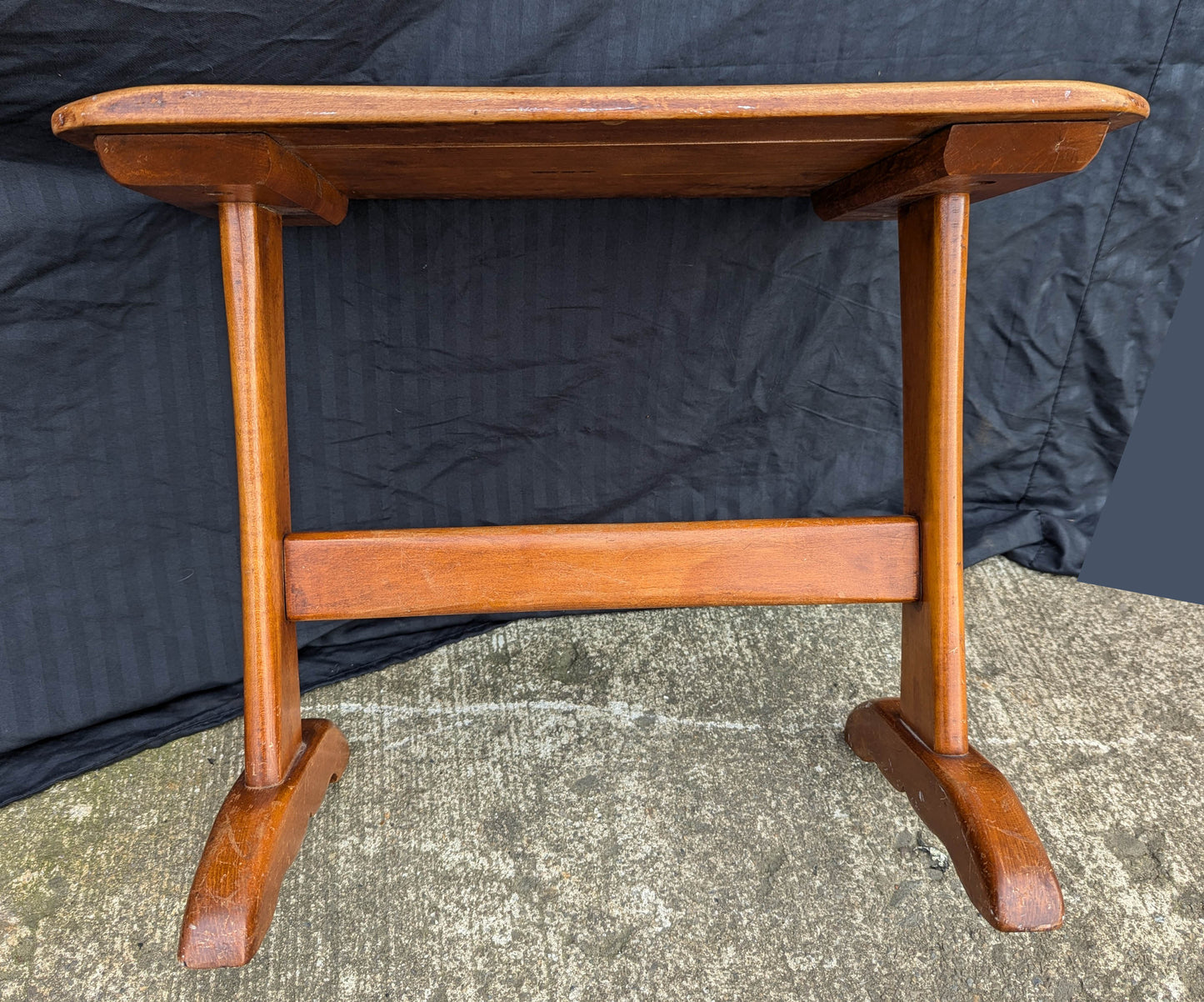 Antique Vintage Old SOLID Hard Wood Wooden Side End Coffee Sofa Accent Table Stand