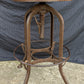 25"H Antique Vintage Old "Toledo Metal Funriture Co." "UHL Steel" Wood Wooden Drafting Industrial Work Bar Stool Chair Stand