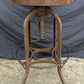 25"H Antique Vintage Old "Toledo Metal Funriture Co." "UHL Steel" Wood Wooden Drafting Industrial Work Bar Stool Chair Stand