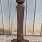 12" Round Antique Vintage Old Solid Oak Wood Wooden Lamp End Side Accent Pedestal Table Plant Stand