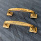 3 Pairs available Vintage Old Reclaimed Salvaged Cast Bronze Drawer Cabinet Door Furniture Pull Handle