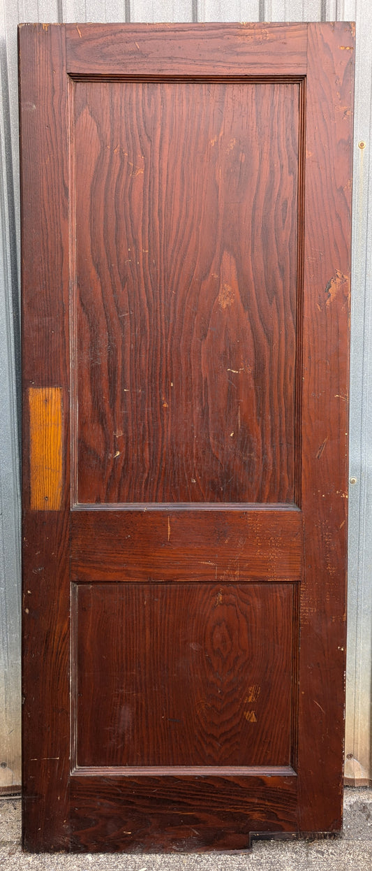 2 Available 30"x80" Antique Vintage Old Reclaimed Salvaged Solid Wood Wooden Interior Swinging Doors 2 Panels