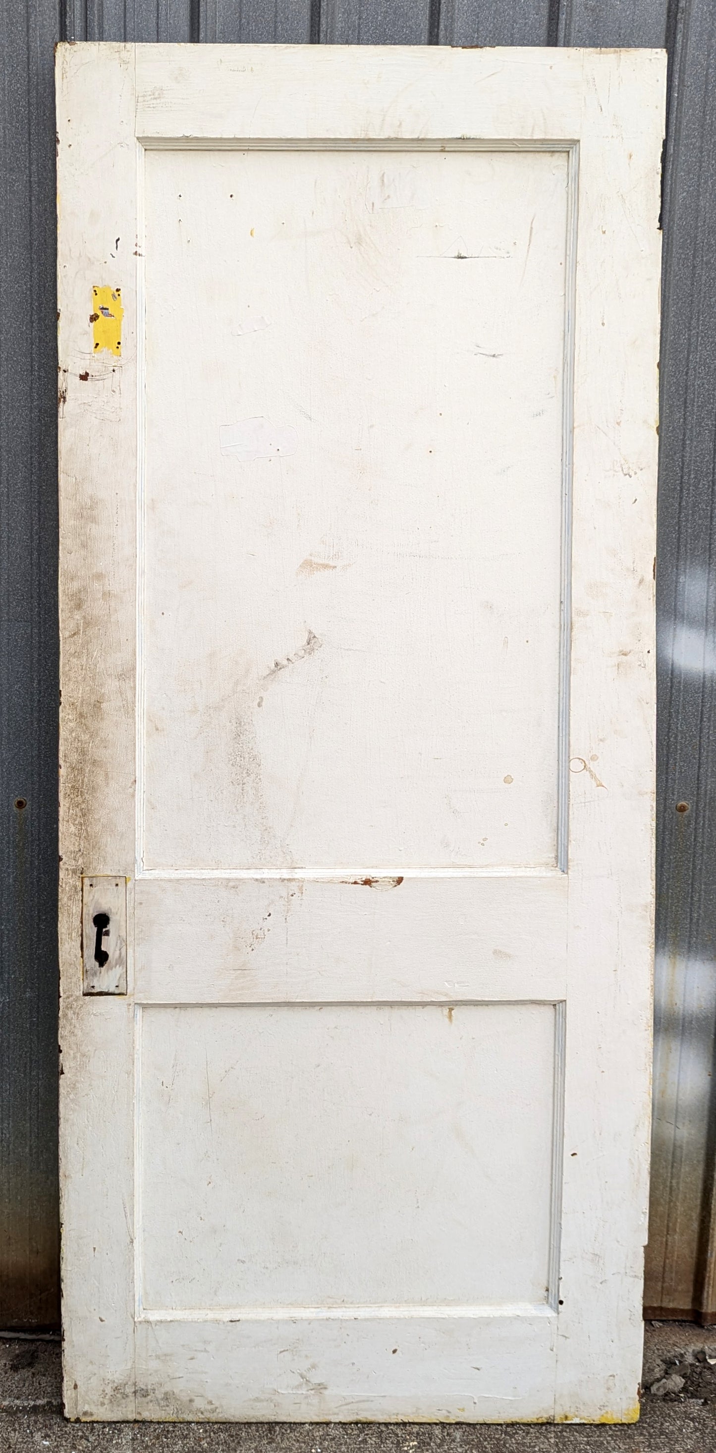 2 Available 30"x77" Antique Vintage Old Reclaimed Salvaged Solid Wood Wooden Interior Doors 2 Panels