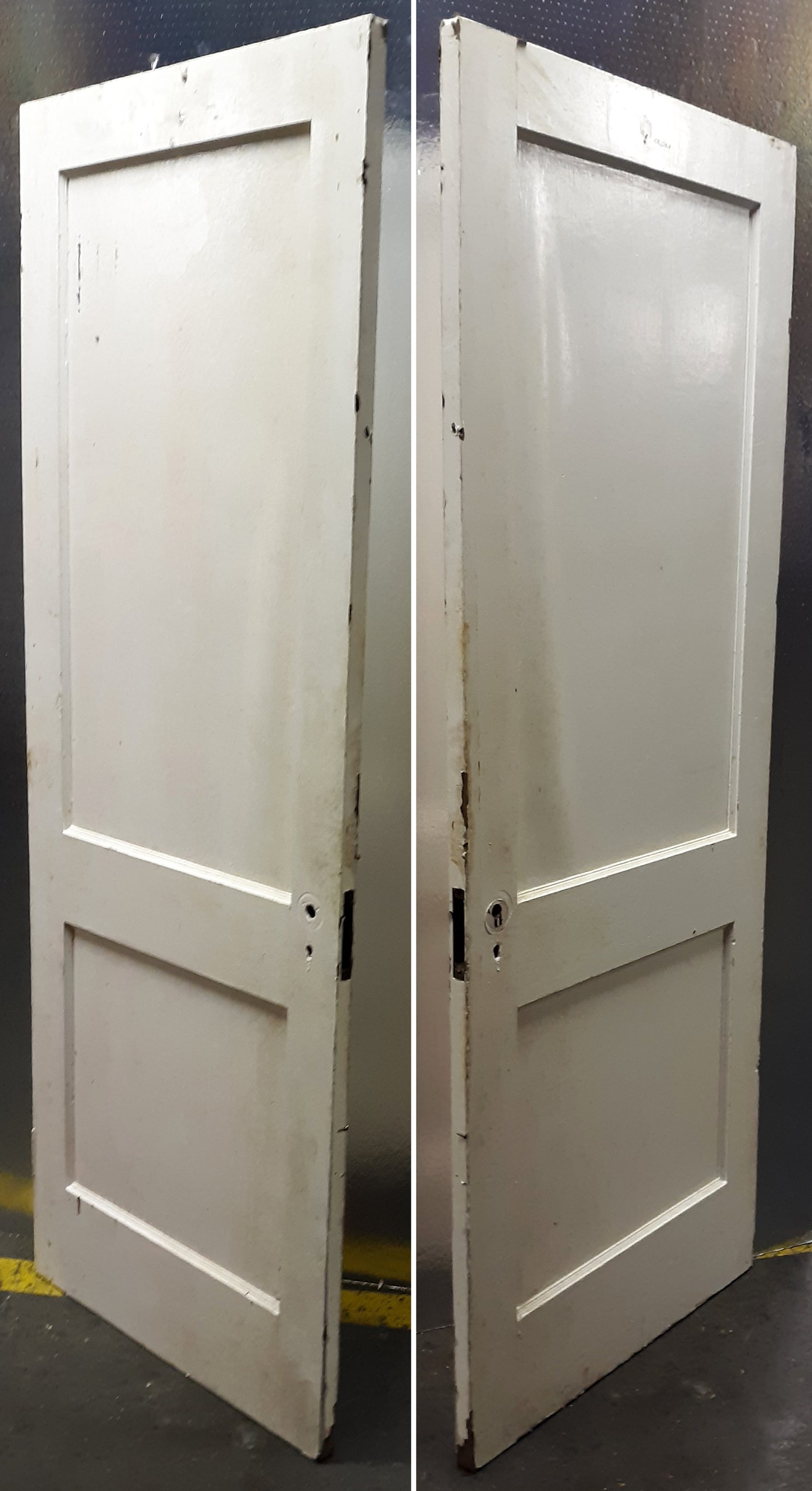 6 available 32"x79.5" Antique Vintage Old Salvaged Interior Wood Wooden Doors 2 Panels