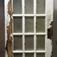 31.5"x79"x1.75" Antique Vintage Old Reclaimed Salvaged Wood Wooden Interior French Door Window Glass