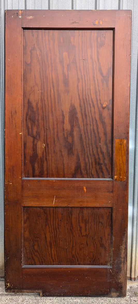 32"x80" Antique Vintage Old Reclaimed Salvaged Interior SOLID Wood Wooden Swinging Door 2 Panels