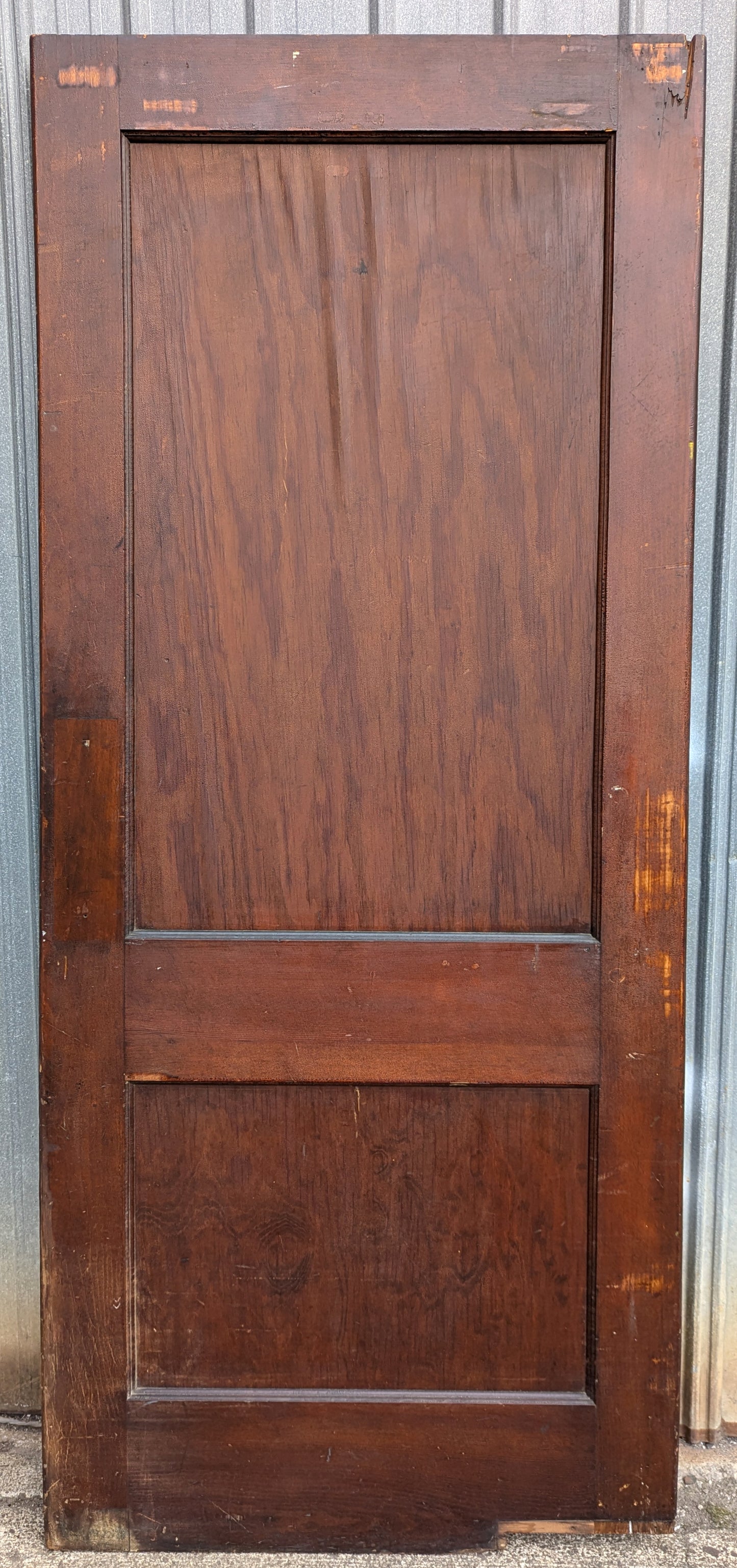 32"x80" Antique Vintage Old Reclaimed Salvaged Interior SOLID Wood Wooden Swinging Door 2 Panels