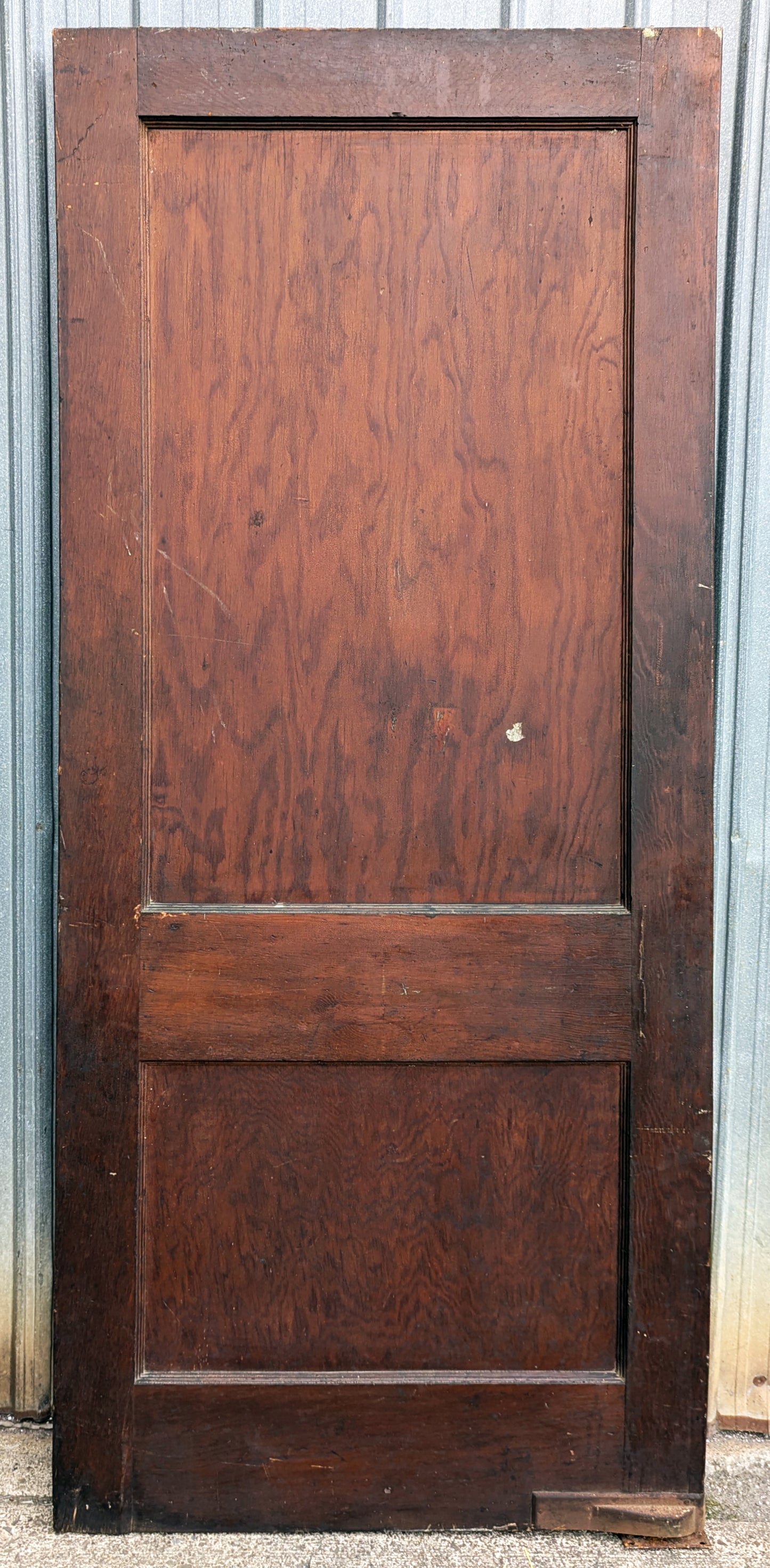 32"x80" Antique Vintage Old Reclaimed Salvaged Interior SOLID Wood Wooden Swinging Door 2 Panels