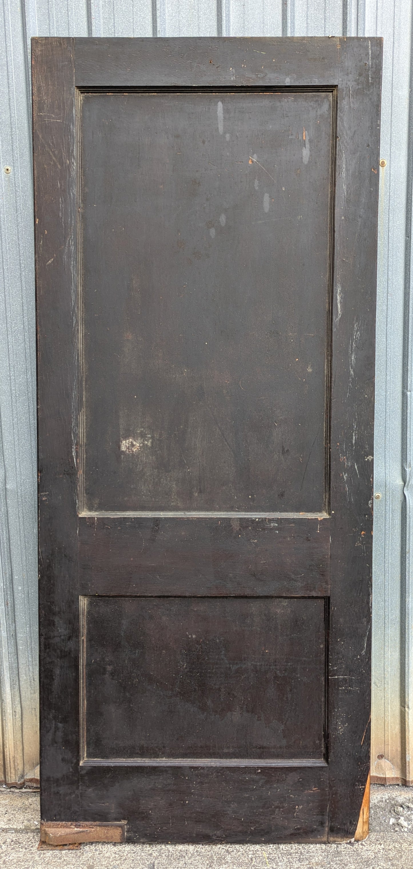 32"x80" Antique Vintage Old Reclaimed Salvaged Interior SOLID Wood Wooden Swinging Door 2 Panels