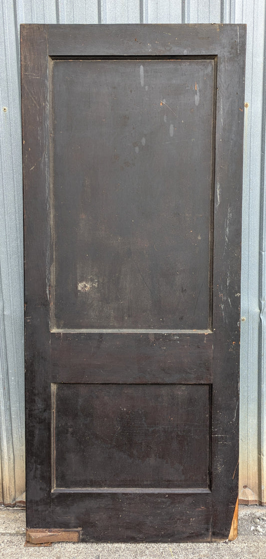 32"x80" Antique Vintage Old Reclaimed Salvaged Interior SOLID Wood Wooden Swinging Door 2 Panels