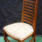 Set 5 Vintage Antique Old Reclaimed Salvaged Drexel Ladderback Wood Wooden Fabric Dining Chair Armchair