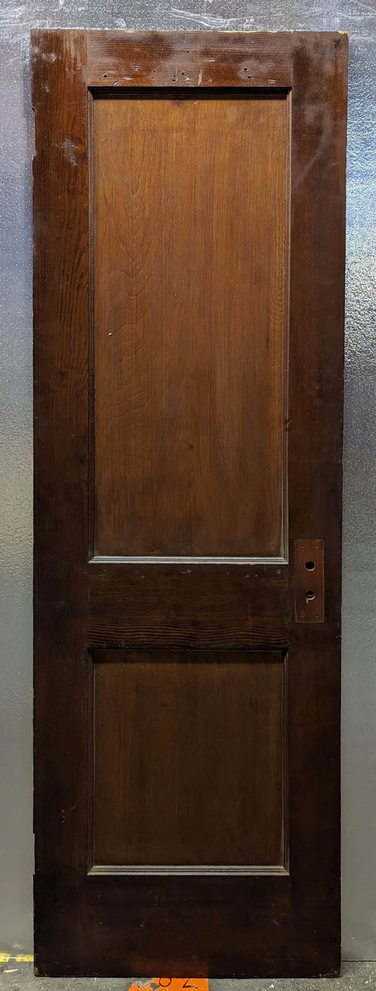 24"x78" Antique Vintage Old Reclaiming Salvaged Solid Wood Wooden Interior Doors 2 Panels