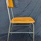 Vintage Mid Century Modern Antique Old "Heywood Wakefield" Maple Wood Wooden Steel Metal Sewing Work Side Dining Accent Desk School Chair