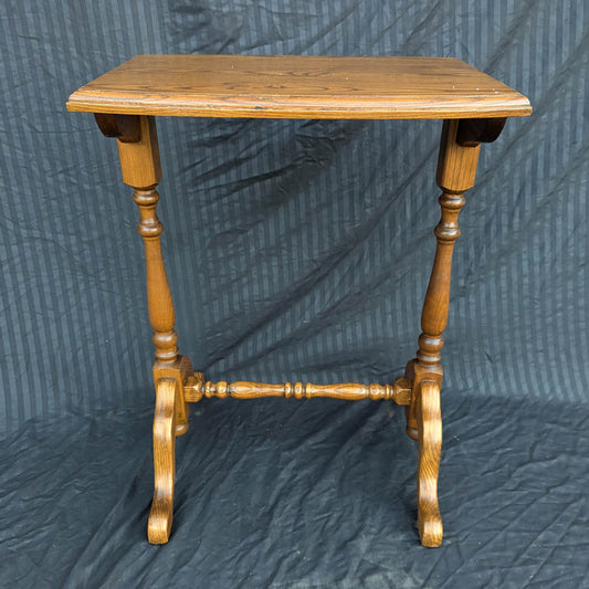 Vintage Antique Old SOLID Hard Wood Wooden Side End Hall Sofa Accent Table Stand