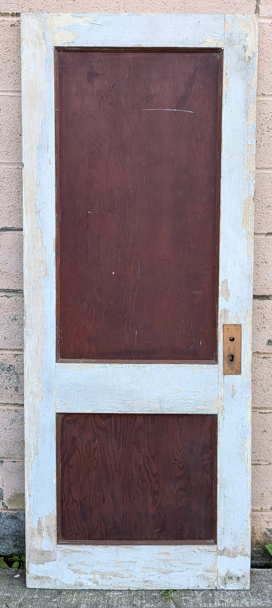 28"x75" Antique Vintage Old Reclaimed Salvaged Interior Closet SOLID Wood Wooden Doors 2 Panels