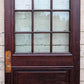 88"x82"x1.75" Pair Antique Vintage Old Reclaimed Salvaged SOLID Wood Wooden Entry Entrance Double Doors 9 Windows Wavy Glass Panels